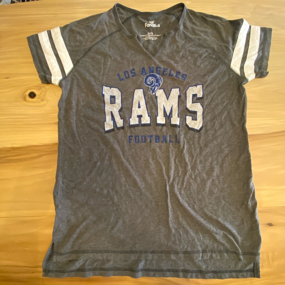 Fanatics Small Gray RAMS T-Shirt